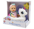 Muñeco bebé de 27cm con flotador de unicornio o cisne, ONE TWO FUN ALCAMPO.