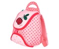 Mochila preescolar diseño de cerezas, color rosa, PRODUCTO ALCAMPO, 24x25x13cm.