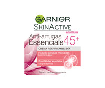 Crema facial de dia, hidratante y antiarrugas a partir de 45 años GARNIER Skin naturals essencials + 45 50 ml.
