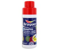 Colorante líquido superconcentrado, color rojo bermellón, BRUGUER Emultín, 50ml.