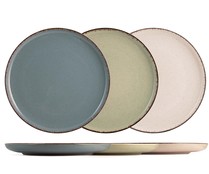 Plato llano fabricado en porcelana, varios colores, 27 cm, PENGO.