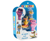 Set de juguetes de baño Al agua con Pocoyó con 3 muñecos de personajes POCOYÓ.