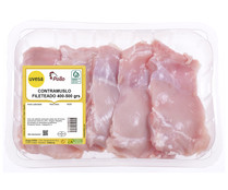 Contramuslos fileteados de pollo blanco UVESA bandeja