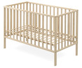 Cuna básica de madera de pino de 122x63x88,5cm INTERBABY.