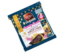Barritas de arroz y maíz con chocolate negro, sin gluten DIET RADISSON 4 x 17 g,