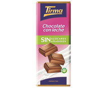 Chocolate con leche sin azúcares añadidos TIRMA 125 gr,