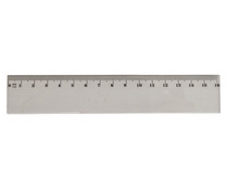 Regla dura de 16 centímetros para uso escolar, PRODUCTO ALCAMPO. Regla dura de 16 centímetros para uso escolar, PRODUCTO ALCAMPO.