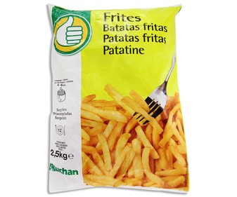 Patatas prefritas y ultracongeladas PRODUCTO ECONÓMICO ALCAMPO 2.5 kg. Patatas prefritas y ultracongeladas PRODUCTO ECONÓMICO ALCAMPO 2.5 kg.
