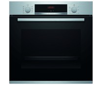 Horno multifunción BOSCH HBA512ES0, Inox, capacidad: 71L, A, H: 59,5cm, A: 59,4cm, F: 54,8cm.