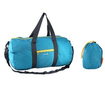 Bolso de viaje capacidad 35 litros de color azul, AIRPORT ALCAMPO.