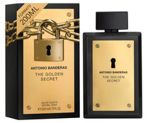 Eau de toilette para hombre con vaporizador en spray ANTONIO BANDERAS The golden secret 200 ml.