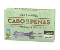Calamares en aceite de oliva con salsa América ecológico CABO DE PEÑAS 65 g.