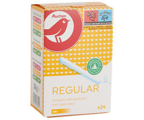 Tampones regular con aplicador PRODUCTO ALCAMPO 24 uds.