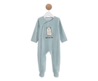 Pijama pelele de terciopelo para bebé IN EXTENSO, talla 68. Pijama pelele de terciopelo para bebé IN EXTENSO, talla 68.