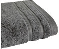 Toalla de lavabo 100% algodón color gris oscuro, densidad de 500g/m², ACTUEL.