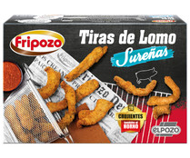 Tiras de lomo de cerdo empanadas y marinadas estilo sureño FRIPOZO 250 g.