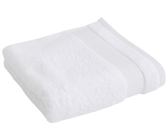 Toalla lisa de lavabo color blanco, 650g/m², ACTUEL. Toalla lisa de lavabo color blanco, 650g/m², ACTUEL.