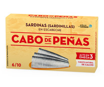 Sardinillas en escabeche CABO DE PEÑAS lata de 60 g.