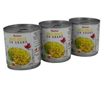 Maíz dulce PRODUCTO ALCAMPO 3 uds x 140 g. Maíz dulce PRODUCTO ALCAMPO 3 uds x 140 g.