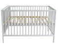 Cuna de madera PLATIMYR SNOW de 0 a 36 meses, 120x60x81cm,