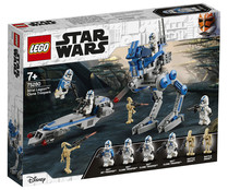 Juego de contrución Soldados Clon de la Legión 501 con 285 piezas, LEGO Star Wars 75280.