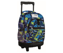 Mochila con ruedas con doble compartimento forrado modelo Go For, SPIRIT. Mochila con ruedas con doble compartimento forrado modelo Go For, SPIRIT.
