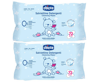 Toallitas humedad para bebé, sin alcohol y sin jabón CHICCO 72 uds. Toallitas humedad para bebé, sin alcohol y sin jabón CHICCO 72 uds.