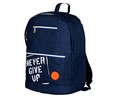 Mochila juvenil color azul marino con un compartimento y doble bolsillo exterior, 30x40x20cm YOUNG'S ATTITUDE ALCAMPO.