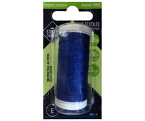 Bobina de hilo de poliéster color azul para todo tipo de telas, 200m., STYLE. Bobina de hilo de poliéster color azul para todo tipo de telas, 200m., STYLE.