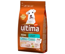 Comida para perros adultos seca a base de pollo, arroz y cereales ULTIMA MINI LIGHT Affinity 1,5 kg