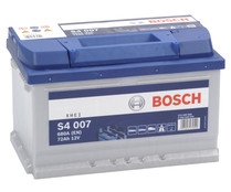 Batería de coche 72Ah, arranque 680A, 12V, L: 27,8cm, A: 17,5cm, H: 17,5cm, BOSCH S40 07.