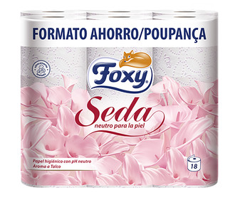 Papel higiénico 18 uds. FOXY Seda | Alcampo Compra Online