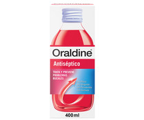 Colutorio antiséptico, de uso diario, con doble poder antibacteriano ORALDINE 400 ml.