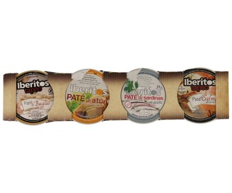 Paté surtido lata de 25 gramos pack de 4 unidades Paté surtido lata de 25 gramos pack de 4 unidades