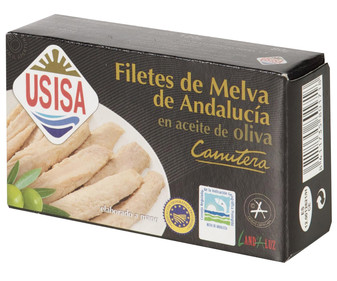 Filetes de melva en aceite de oliva lata de 80 gramos Filetes de melva en aceite de oliva lata de 80 gramos