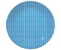 Plato de postre de 18 centímetros en color azul, ARC.