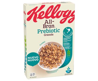 Cereales prebioticos de granola KELLOGG'S ALL-BRAN 380 g. Cereales prebioticos de granola KELLOGG'S ALL-BRAN 380 g.