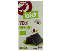 Chocolate negro,70 % cacao ALCAMPO ECOLÓGICO 100 g.