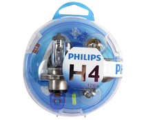 Estuche de bombillas  H4-P21W-P21/5W-PY21W-W5W y 3 fusibles 10-15-20A PHILIPS Essential.