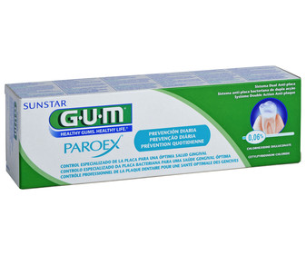 Pasta de dientes de prevención diaria y protectora de las encías sensibles GUM Paroex 75 ml. Pasta de dientes de prevención diaria y protectora de las encías sensibles GUM Paroex 75 ml.