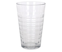 Vaso de vidrio transparente, 0,5 litros, Prisme LAV.