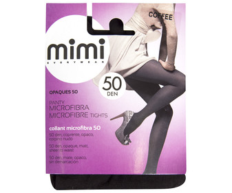 Panty 50 Den, opaco, sin demarcación MIMI Opaques, color coffee, talla L. Panty 50 Den, opaco, sin demarcación MIMI Opaques, color coffee, talla L.