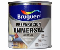 Imprimación selladora universal acrílica, multisuperficies y para uso exterior e interior BRUGUER 0,25 litros 1 unidad.