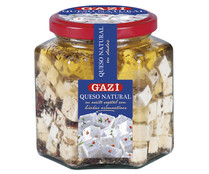 Queso natural dados en aceite vegetal y hierbas aromaticas GAZI 150 g.