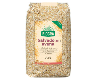 Slavado de avena 100% ecológico BIOGRÁ 500 g. Slavado de avena 100% ecológico BIOGRÁ 500 g.