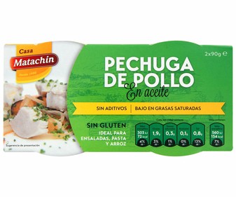 Pechuga de pollo lata de 90 gramos pack de 2 unidades Pechuga de pollo lata de 90 gramos pack de 2 unidades