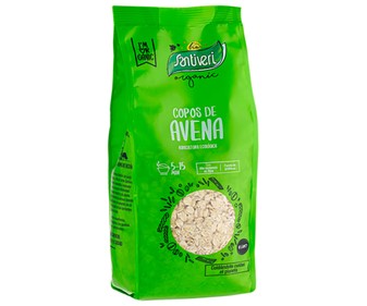 Copos de avena integral de agricultura ecológica SANTIVERI 500 g. Copos de avena integral de agricultura ecológica SANTIVERI 500 g.