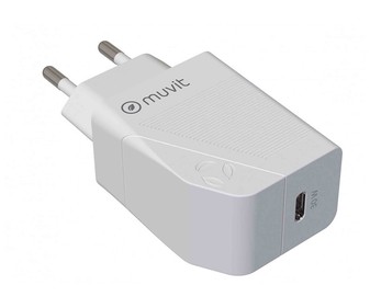 Cargador Tipo-C MUVIT, 30W. Cargador Tipo-C MUVIT, 30W.