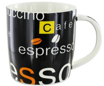 Mug 0,35 litros fabricado en de porcelana de color marrón chocolate GSMD. Mug 0,35 litros fabricado en de porcelana de color marrón chocolate GSMD.
