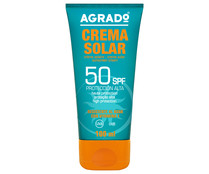 Protector solar en crema con FPS 50 (muy alto) AGRADO 100 ml.